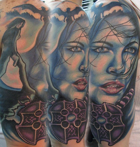 Underworld 1/2 Sleeve by Kristel Oreto TattooNOW